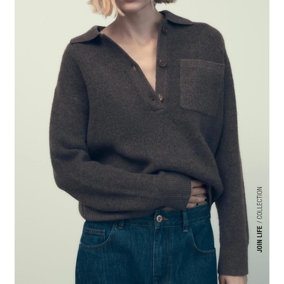 Zara Sweaters - Zara Knit Polo Sweater